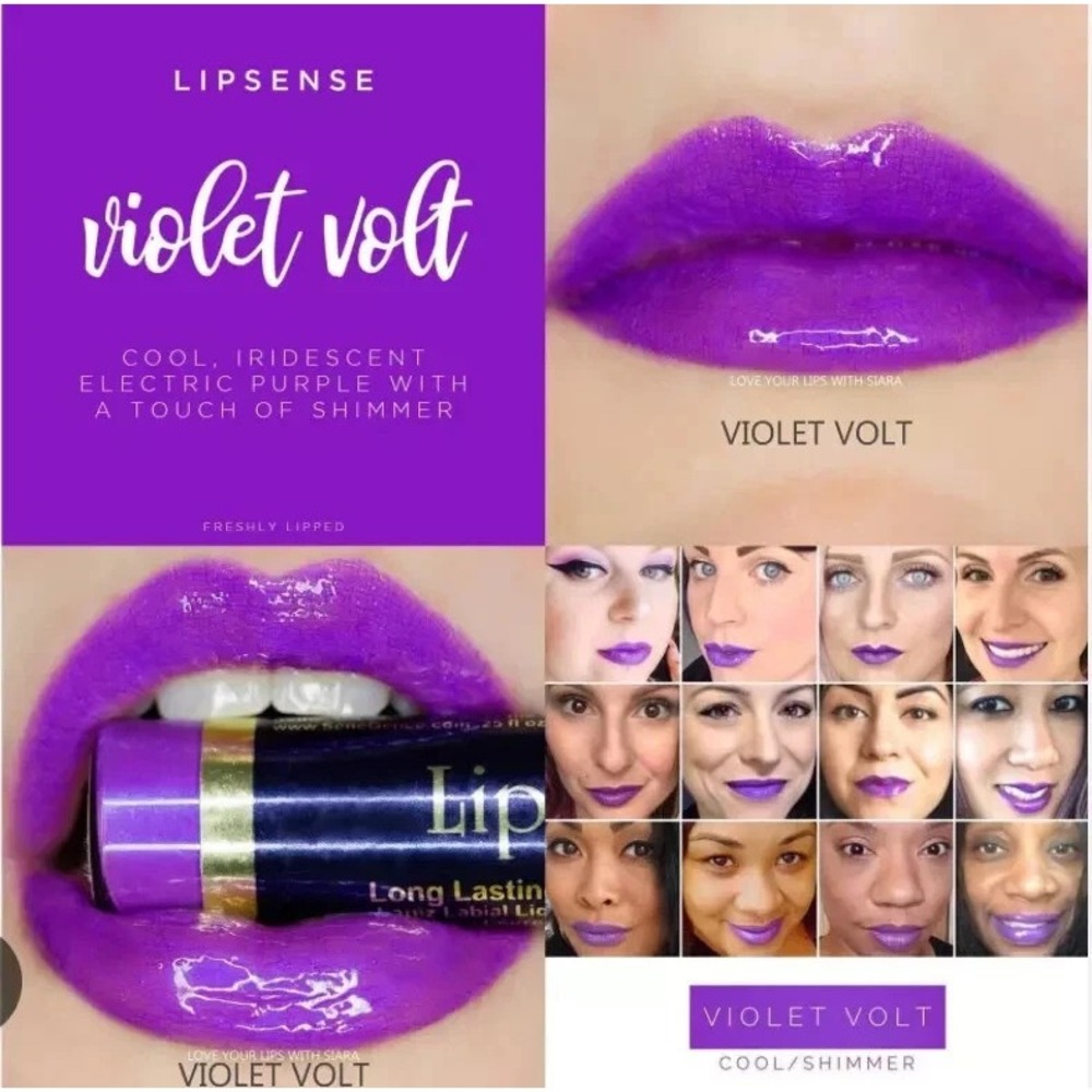 Lipsense Violet Volt Long Lasting Lip Liquid Lip Color by SeneGence Whimsigoth‎